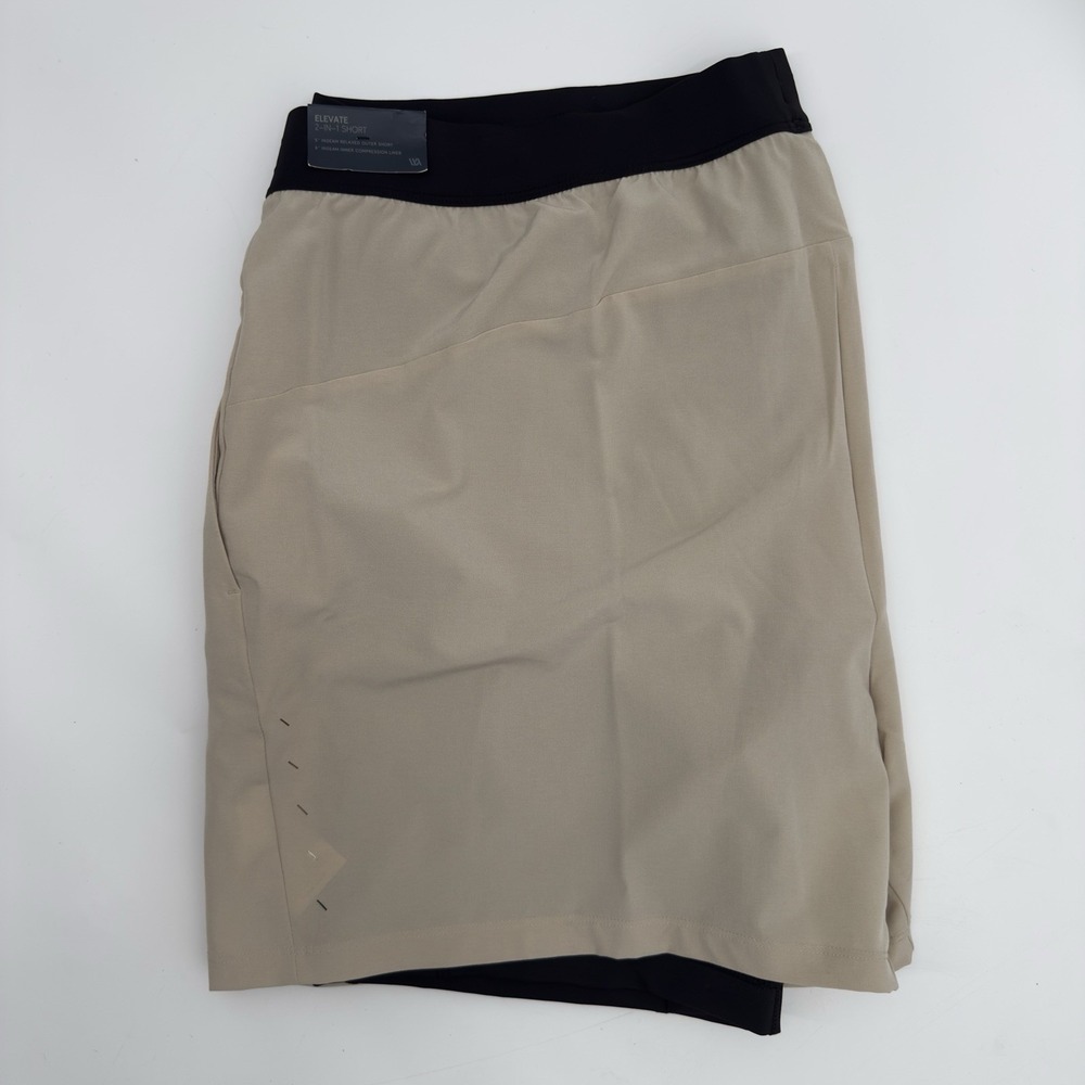 VRST Men's Elevate 2 In 1 Hybrid Shorts Mens Size XXL in Stone‎ Quarry NEW
